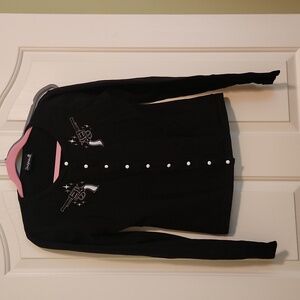 Rockabilly pinup cardigan Large